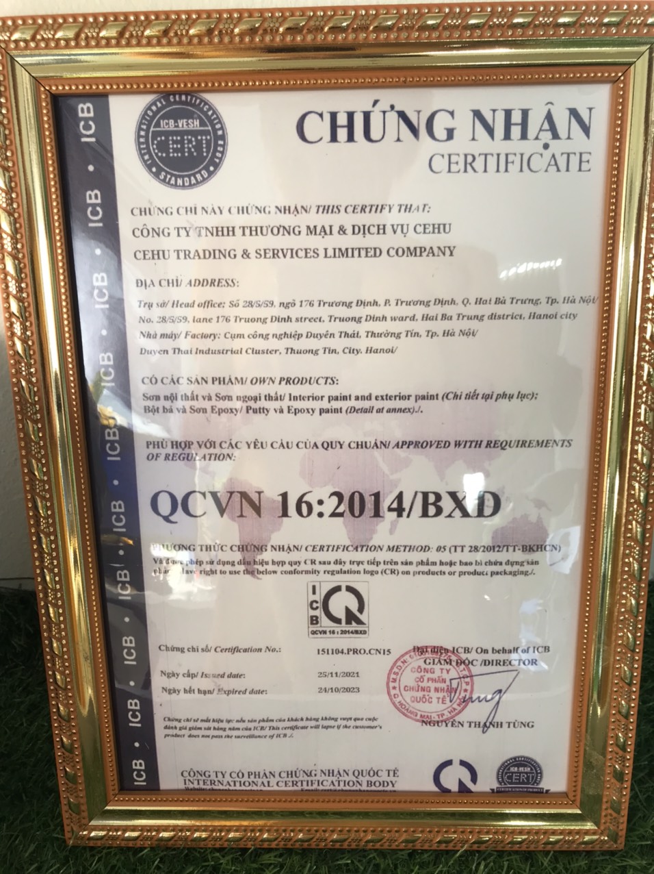 CHỨNG NHẬN, CHỨNG CHỈ 